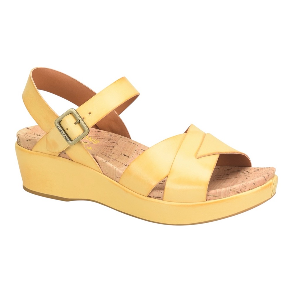 Kork-Ease Myrna 2.0‎ Wedge Yellow Sandals
